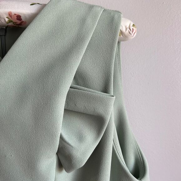 NWOT Calvin Klein Green Bow Sheath Dress - Picture 2 of 5
